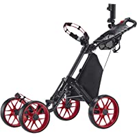 Los mejores  - Caddytek Plegable con un Clic 4 Rueda versión 3 Carrito de Golf